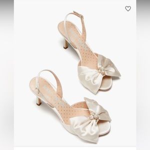 NWT | Kate Spade Happily Slingback Pumps | Color: Ivory Bridal | Size: 8.5